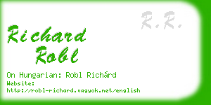 richard robl business card